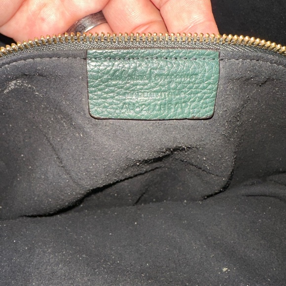 Salvatore Ferragamo Forest Green Tote Bag - Picture 7 of 8